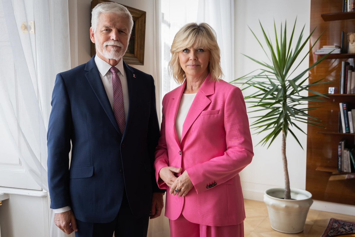 Prezident Petr Pavel s manželkou Evou