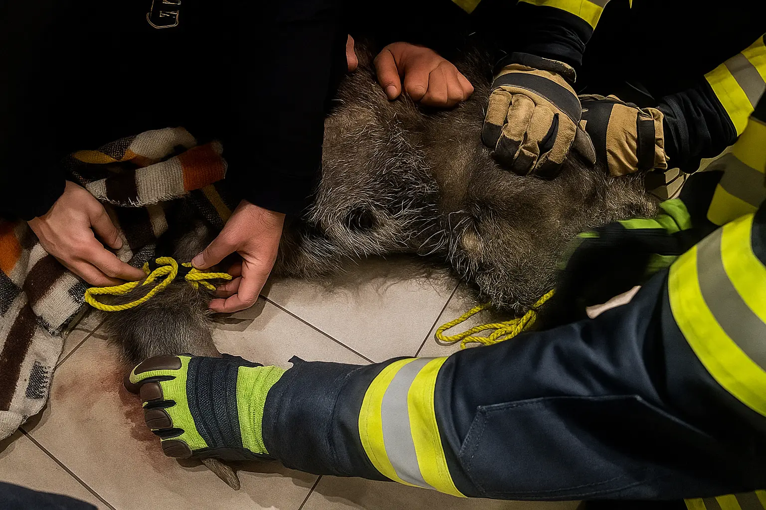 У Чехії дикий кабан забіг в аптеку У Чехії дикий кабан забіг в аптеку