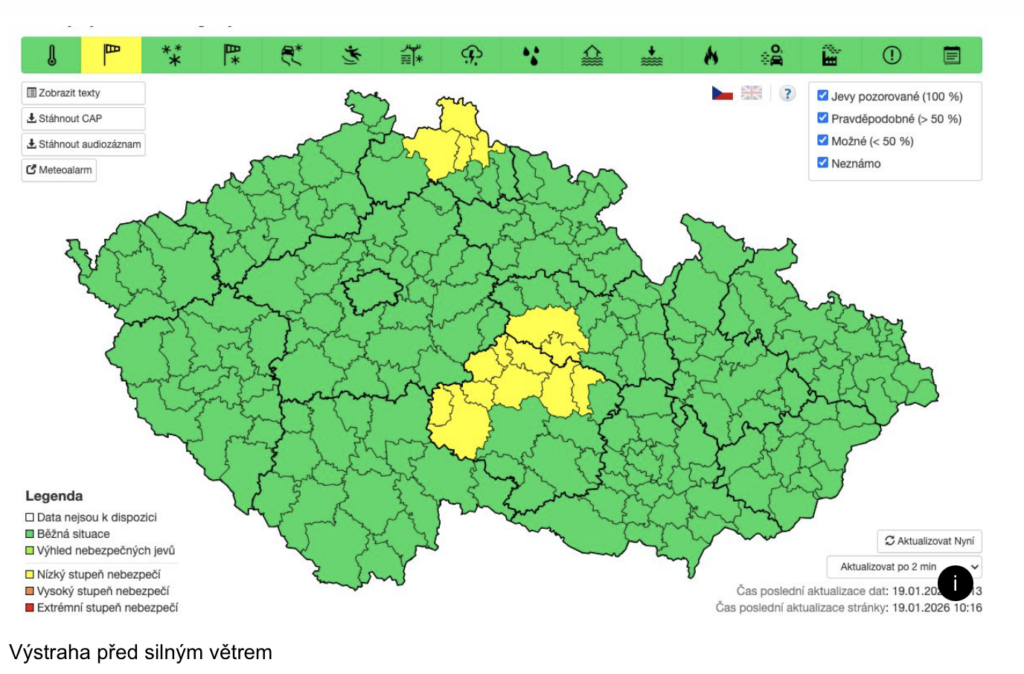 На Чехію насувається сильний вітер - фото №1