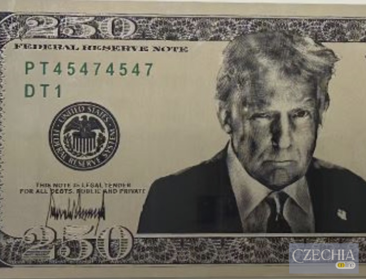 Проєкт 250-доларової банкноти з портретом Трампа Макет американської купюри номіналом 250 доларів, на якій замість президентів минулого зображено чорно-білий портрет Дональда Трампа.