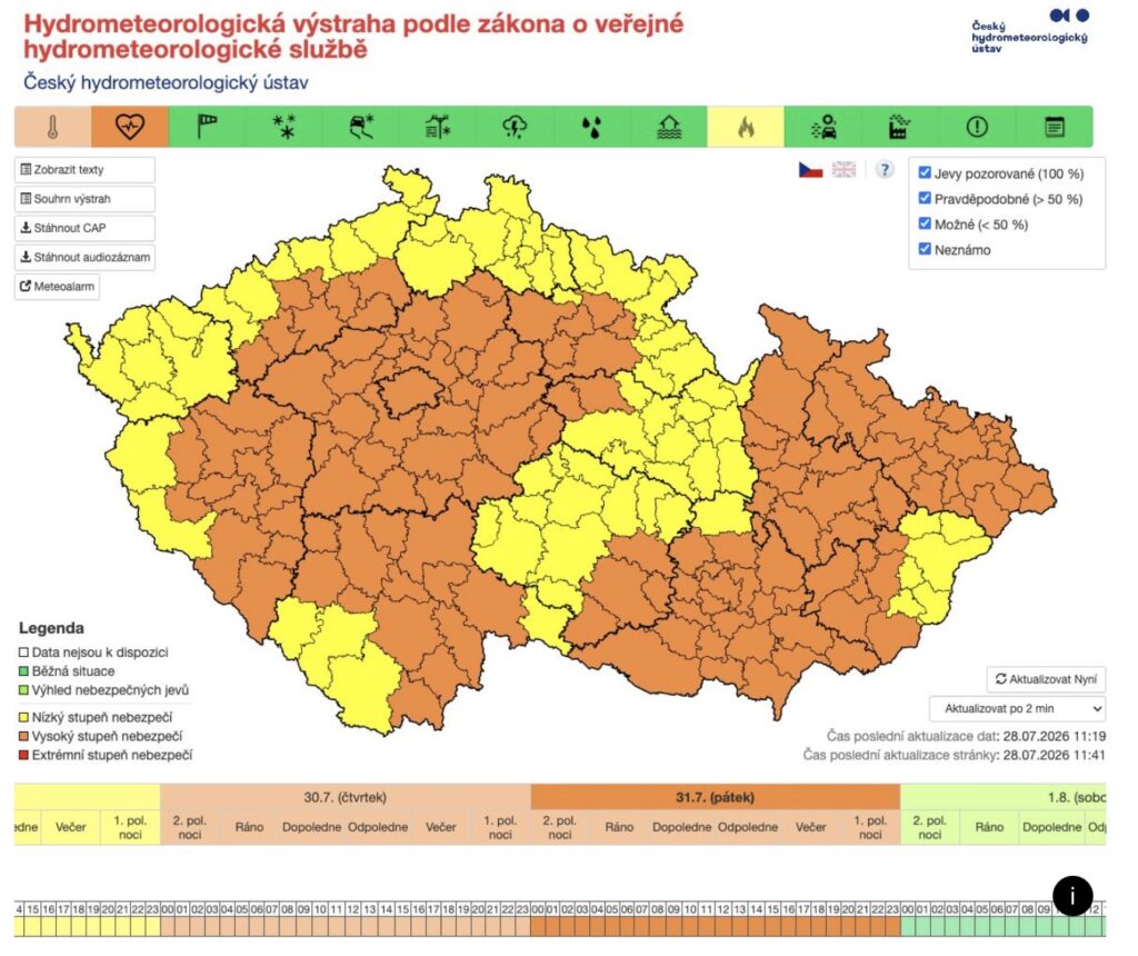 Чехію накриє нова хвиля спеки — місцями прогнозують майже 40 градусів - фото №1
