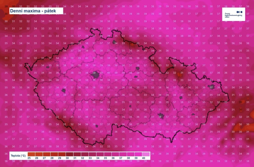 Чехію накриє нова хвиля спеки — місцями прогнозують майже 40 градусів - фото №