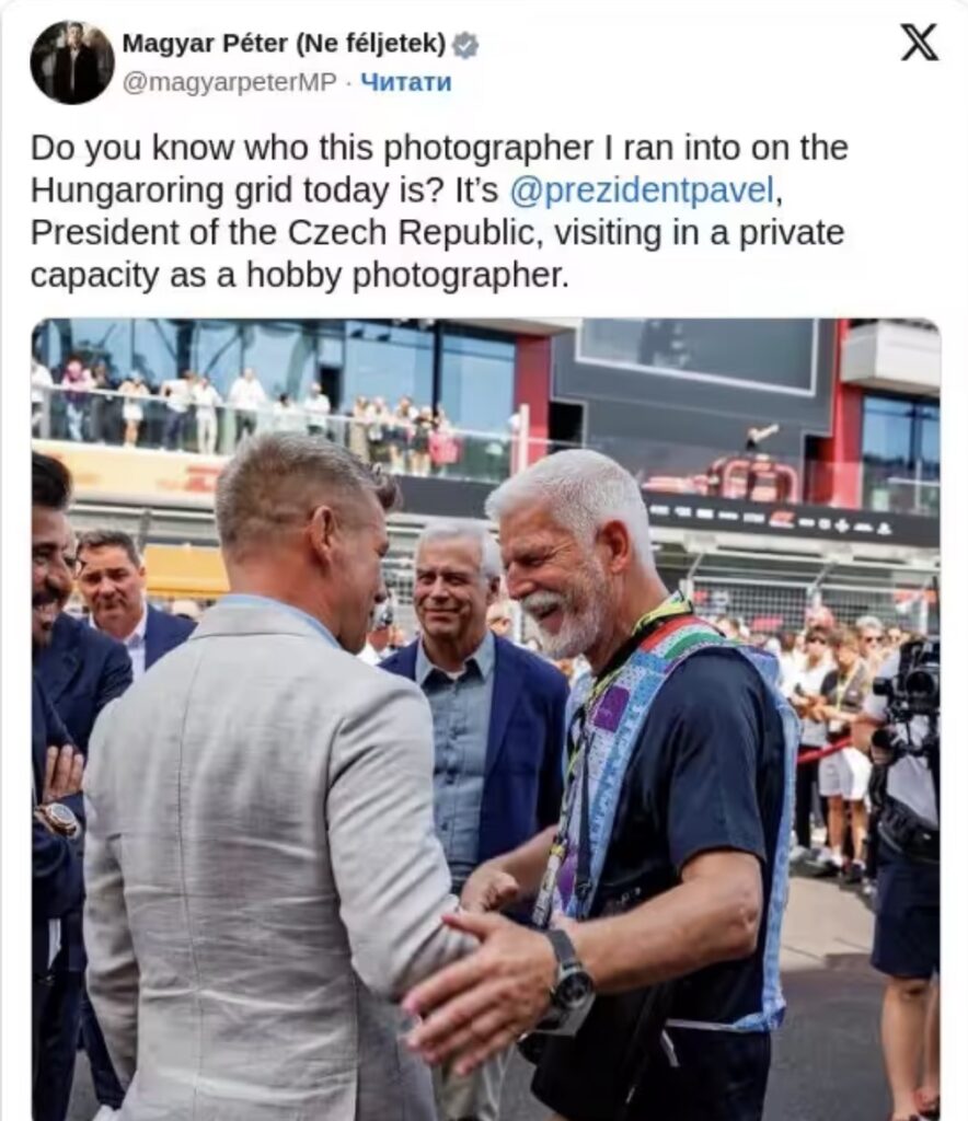 Президент Чехії Петр Павел знімав Формулу-1 як акредитований фотограф - фото №2