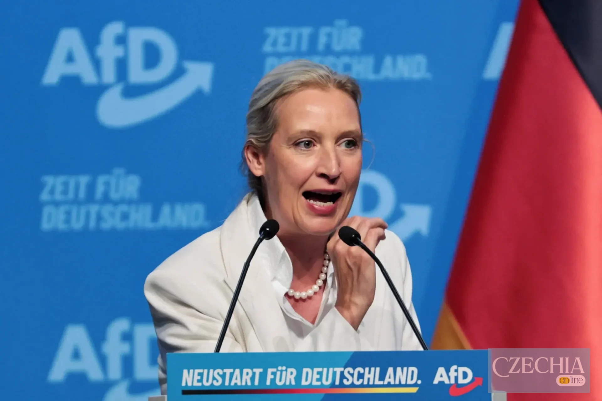 Лідерка AfD Німеччини закликала припинити допомогу Україні та вимагати повернення коштів Лідерка AfD Німеччини закликала припинити допомогу Україні та вимагати повернення коштів
