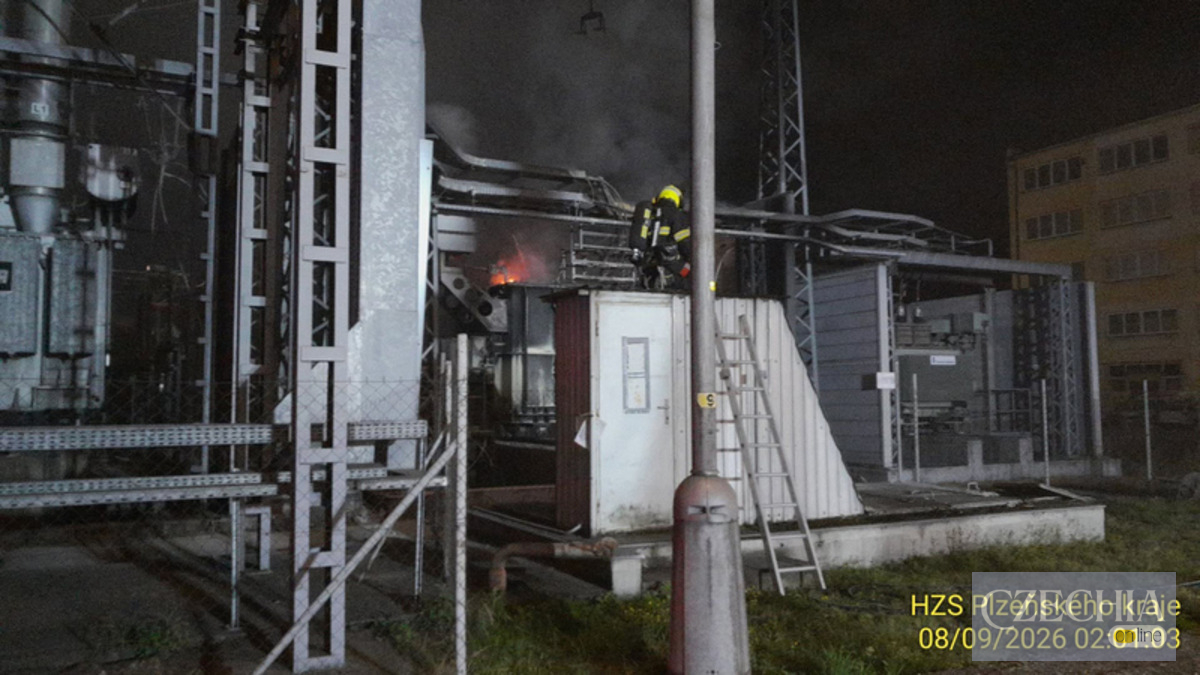 Вночі на теплоелектростанції в Пльзені загорівся трансформатор: чи була диверсія