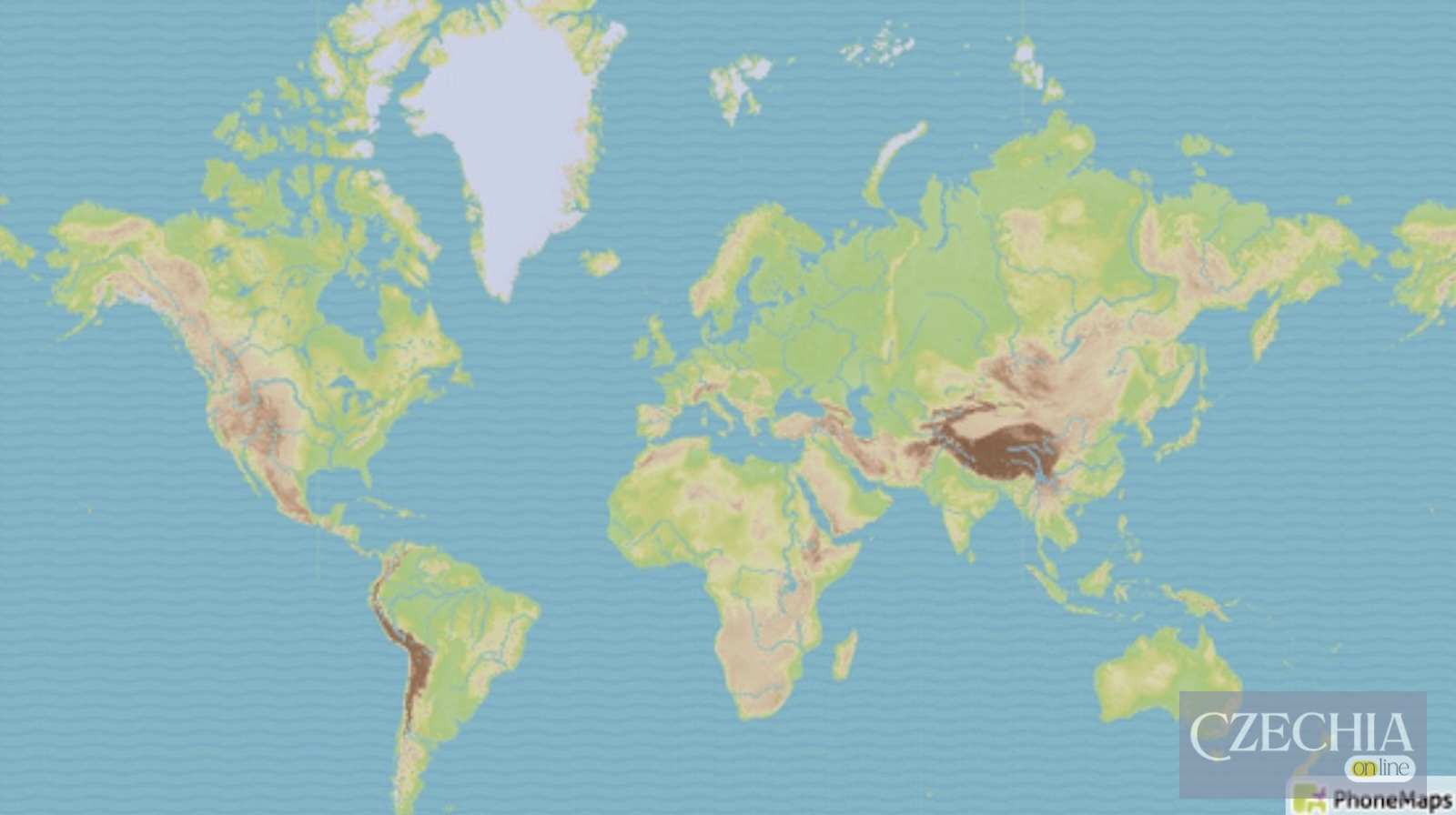 Карта світу у проєкції Equal Earth