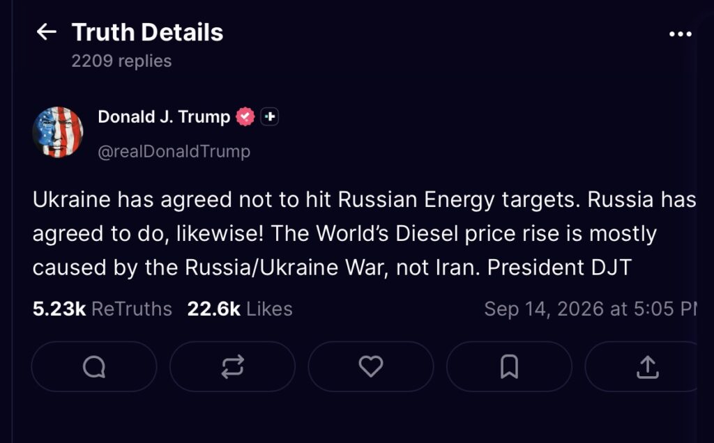 Трамп заявив про домовленість України й Росії не бити по енергетиці. Зеленський чекає гарантій - фото №