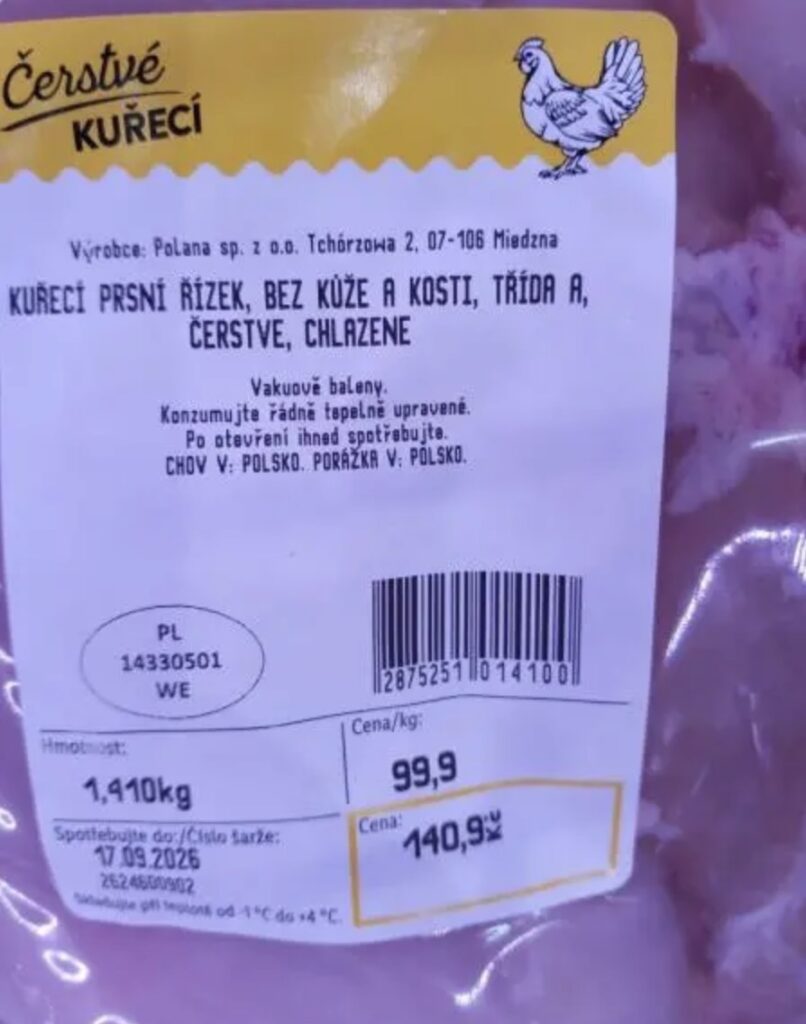 У чеському супермаркеті продавали курятину з ознаками псування: інспекція назвала небезпечну партію - фото